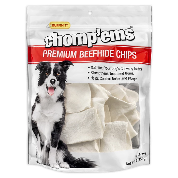 Chomp'ems Chew Chips White, 7N22143, 1 LB Bag 1 Chomp'ems Chew Chips White, 7N22143, 1 LB Bag