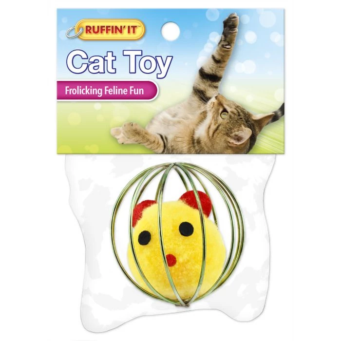 Ruffin' It Cat Large Wire Play Ball, 7N32001 1 Ruffin' It Cat Large Wire Play Ball, 7N32001