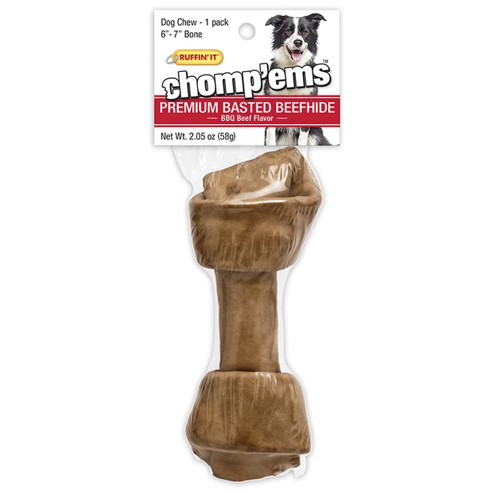 Chomp'ems 6 IN Knotted Bone Beef, 7N37106 1 Chomp'ems 6 IN Knotted Bone Beef, 7N37106