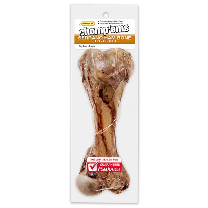 Chomp'ems Serrano Ham Bone, 7N75206 1 Chomp'ems Serrano Ham Bone, 7N75206