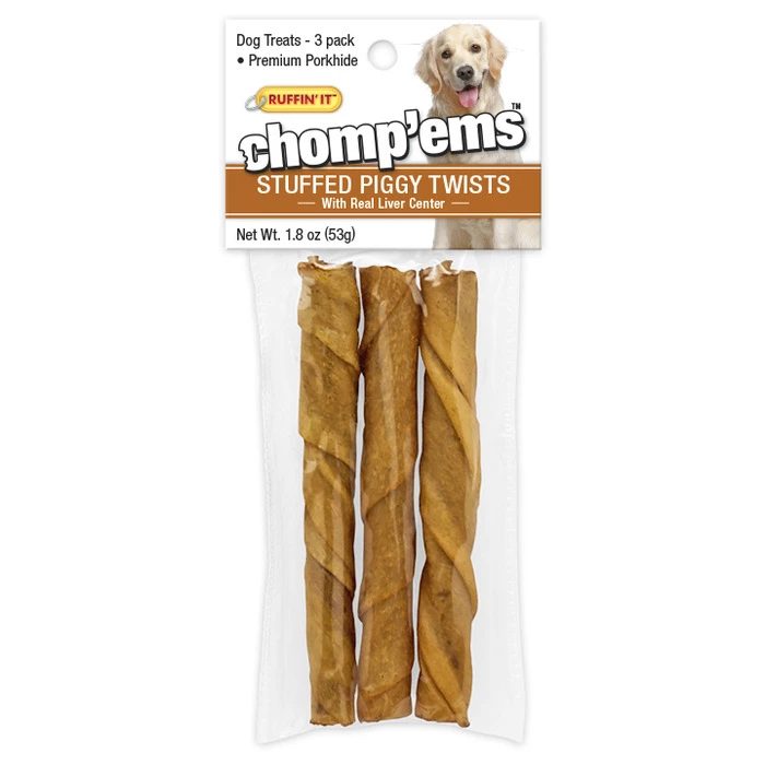 Chomp'ems Stuffed Piggy Twists 3-Pack, 7N75250 1 Chomp'ems Stuffed Piggy Twists 3-Pack, 7N75250