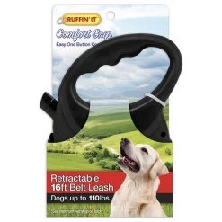 Ruffin' It Comfort Grip Retractable Belt Leash, 7N98627