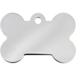 Quick-Tag Chrome Large Bone Tag, 138015