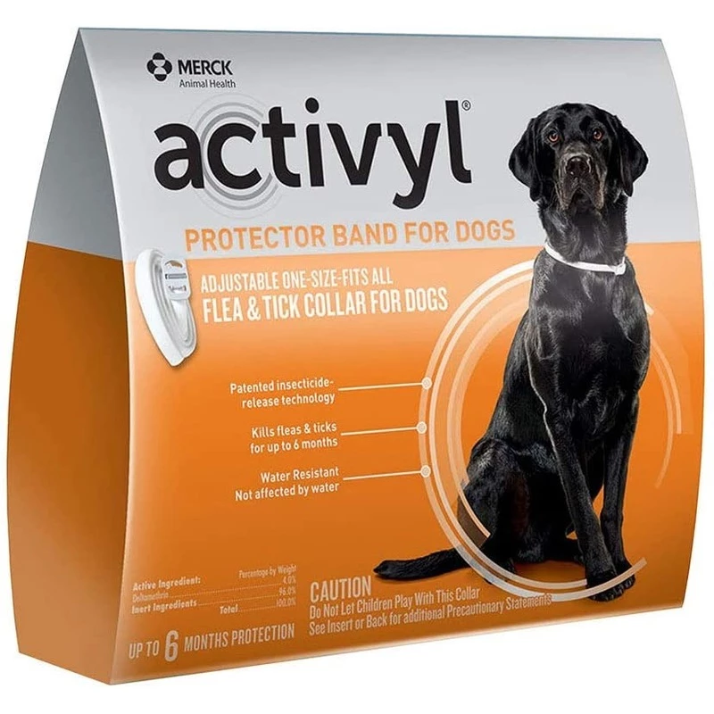 Merck Animal Health Activyl Protector Band Dog Flea / Tick Collar, 21288691 1 Merck Animal Health Activyl Protector Band Dog Flea / Tick Collar, 21288691