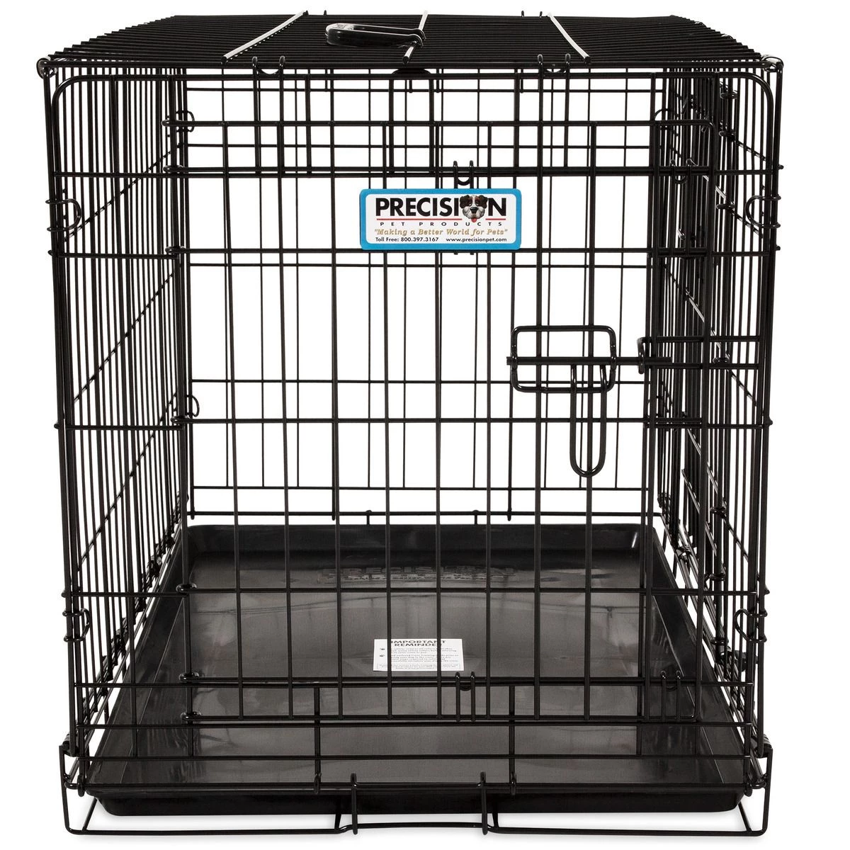 Petmate ProValu Double Door Wire Dog Crate, 7011275D, 42 IN x 28 IN x 30 IN 2 Petmate ProValu Double Door Wire Dog Crate, 7011275D, 42 IN x 28 IN x 30 IN - Image 2