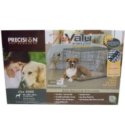 Petmate ProValu Double Door Wire Dog Crate, 7011274D, 36 IN x 23 IN x 25 IN