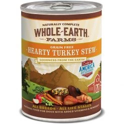 Whole Earth Farms Grain Free Hearty Turkey Stew, 8854951, 12.7 OZ Can