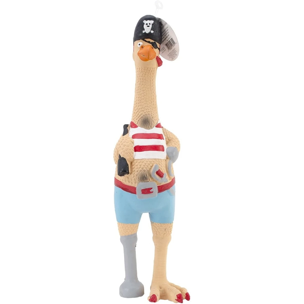 Ruffin' It Large Latex Capt Jack Chicken, 7N80527-1 1 Ruffin' It Large Latex Capt Jack Chicken, 7N80527-1