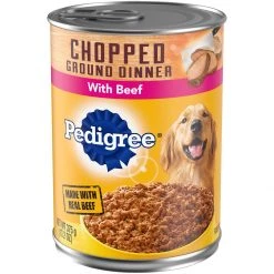 Pedigree Chopped Ground Dinner with Beef, 474-008-15, 13.2 OZ Can