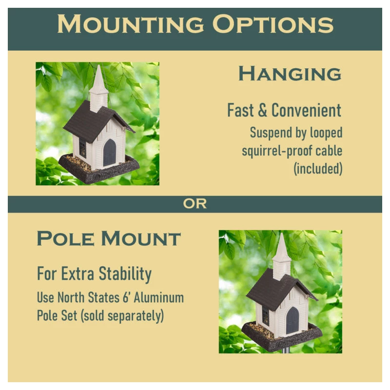 Northstates Church Birdfeeder, 9082M 2 Northstates Church Birdfeeder, 9082M - Image 2