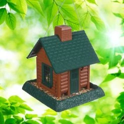 Northstates Log Cabin Birdfeeder, 9083W