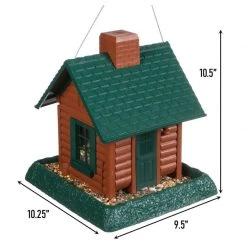 Northstates Log Cabin Birdfeeder, 9083W -Pets Sales Store sftp a s assets20210628000000017