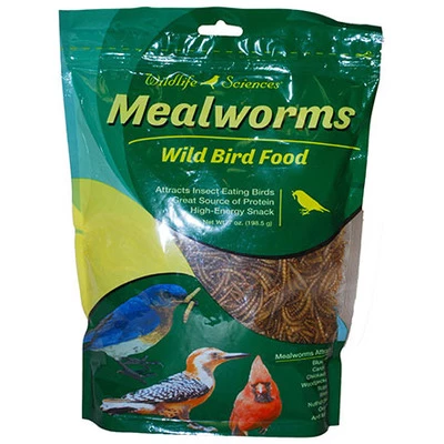 Wildlife Sciences Mealworms Wild Bird Food, 7 OZ, 470 1 Wildlife Sciences Mealworms Wild Bird Food, 7 OZ, 470