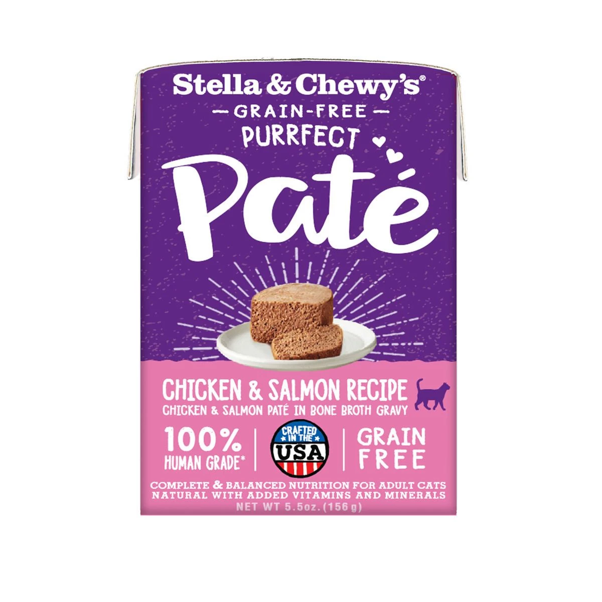 Stella & Chewy's Cat Purrfect Pate Chicken & Salmon Medley, CAT-PP-CHSM-5.5, 5.5 OZ Box 1 Stella & Chewy's Cat Purrfect Pate Chicken & Salmon Medley, CAT-PP-CHSM-5.5, 5.5 OZ Box