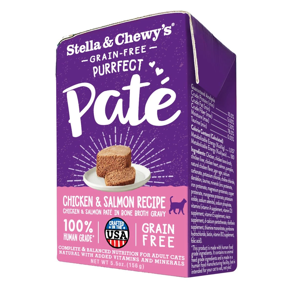 Stella & Chewy's Cat Purrfect Pate Chicken & Salmon Medley, CAT-PP-CHSM-5.5, 5.5 OZ Box 2 Stella & Chewy's Cat Purrfect Pate Chicken & Salmon Medley, CAT-PP-CHSM-5.5, 5.5 OZ Box - Image 2