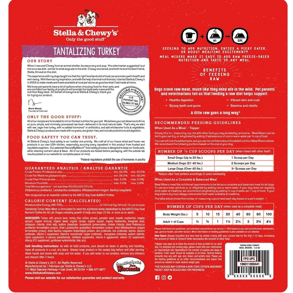 Stella & Chewy's Tantalizing Turkey Meal Mixers, FDTM-3.5, 3.5 OZ Bag 2 Stella & Chewy's Tantalizing Turkey Meal Mixers, FDTM-3.5, 3.5 OZ Bag - Image 2