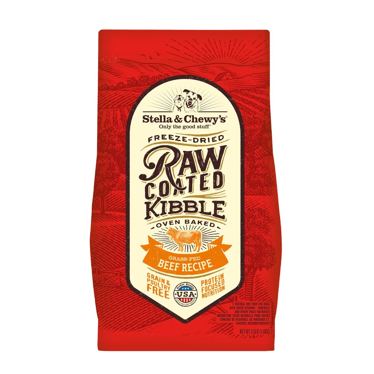 Stella & Chewy's Raw Coated Kibble Beef~, K-RCB-3.5, 3.5 LB Bag 1 Stella & Chewy's Raw Coated Kibble Beef~, K-RCB-3.5, 3.5 LB Bag