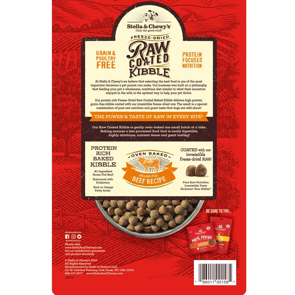 Stella & Chewy's Raw Coated Kibble Beef~, K-RCB-3.5, 3.5 LB Bag 3 Stella & Chewy's Raw Coated Kibble Beef~, K-RCB-3.5, 3.5 LB Bag - Image 3