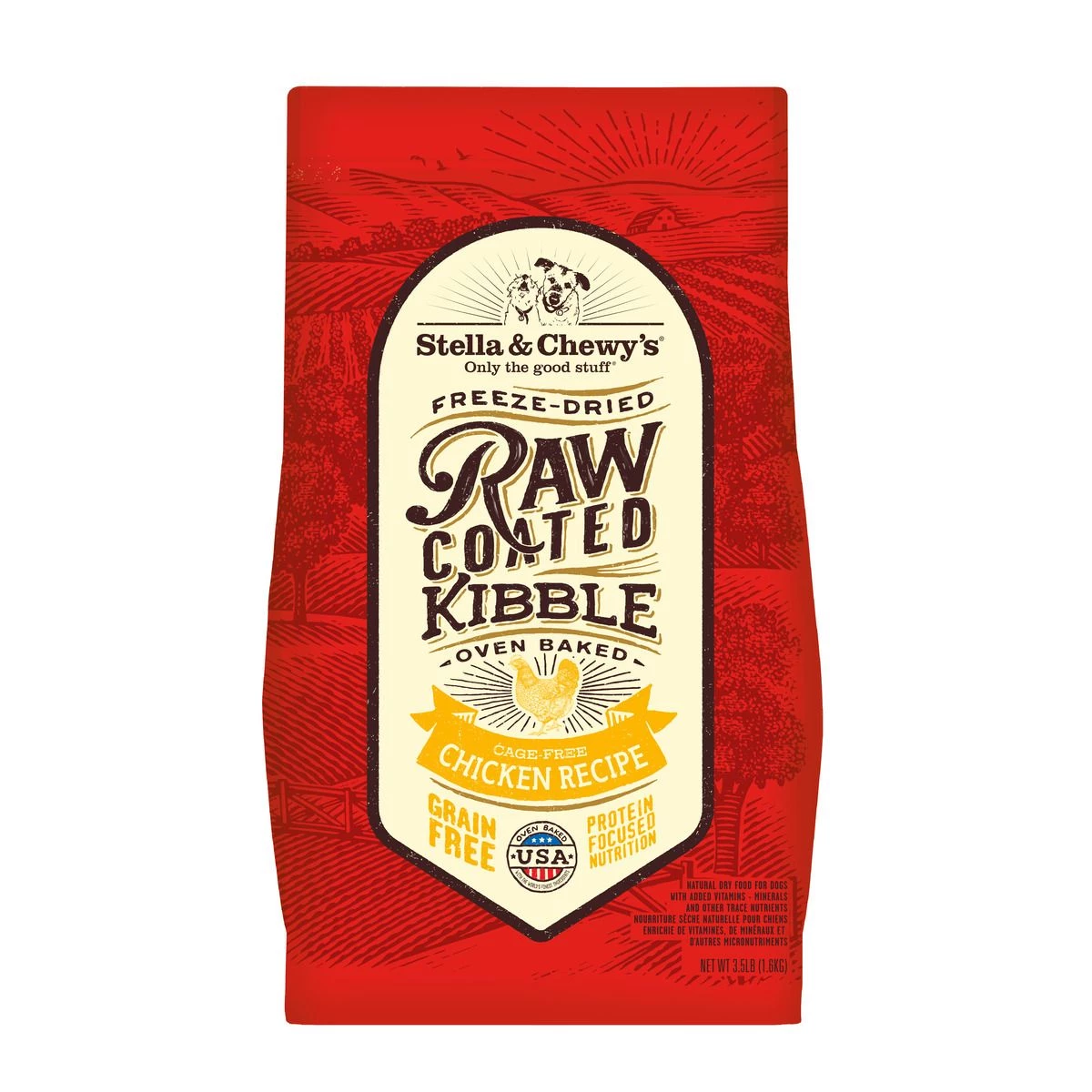 Stella & Chewy's Raw Coated Kibble Chicken, K-RCC-3.5, 3.5 LB Bag 1 Stella & Chewy's Raw Coated Kibble Chicken, K-RCC-3.5, 3.5 LB Bag