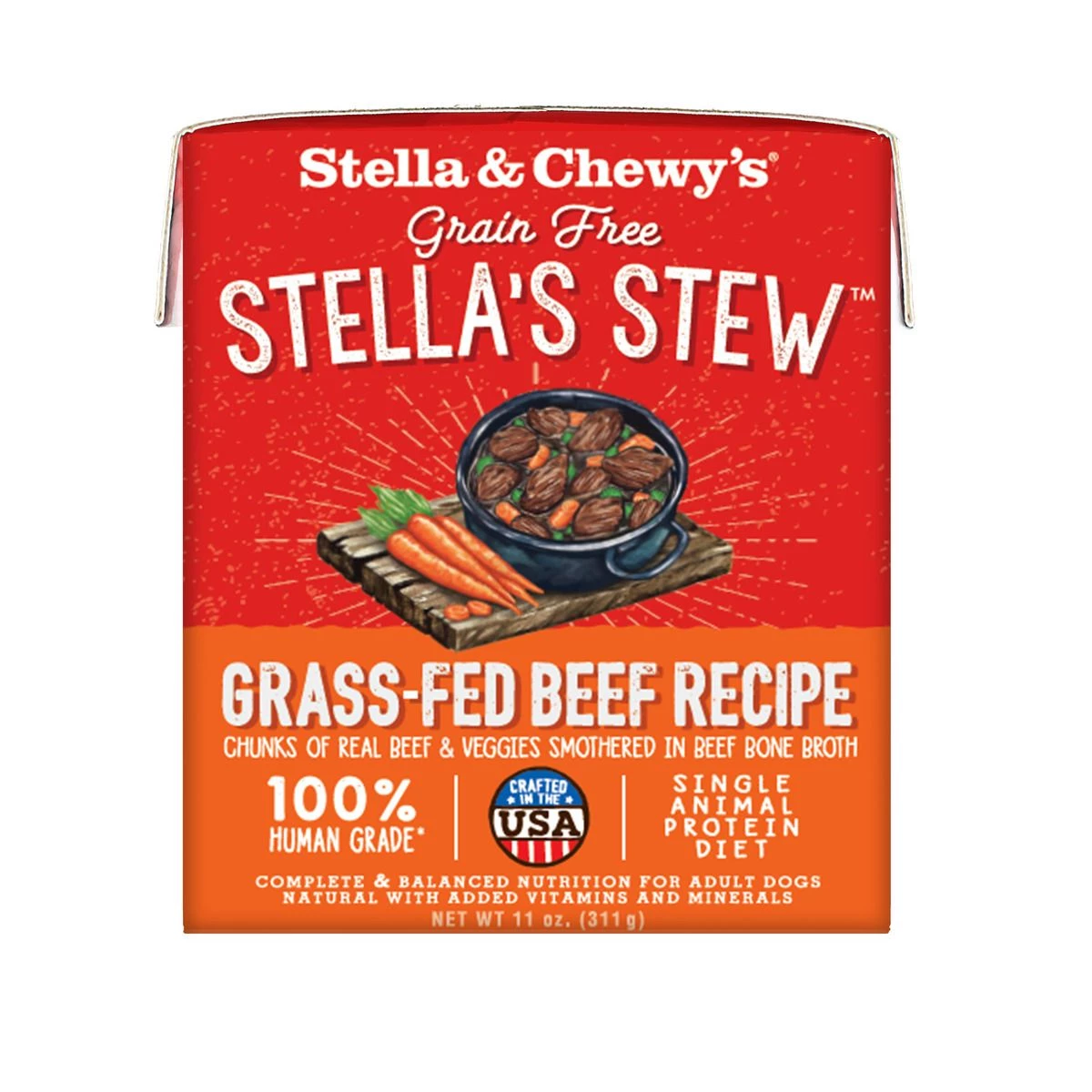 Stella & Chewy's Stew - Grass Fed Beef Recipe, SS-B-11, 11 OZ Box 1 Stella & Chewy's Stew - Grass Fed Beef Recipe, SS-B-11, 11 OZ Box