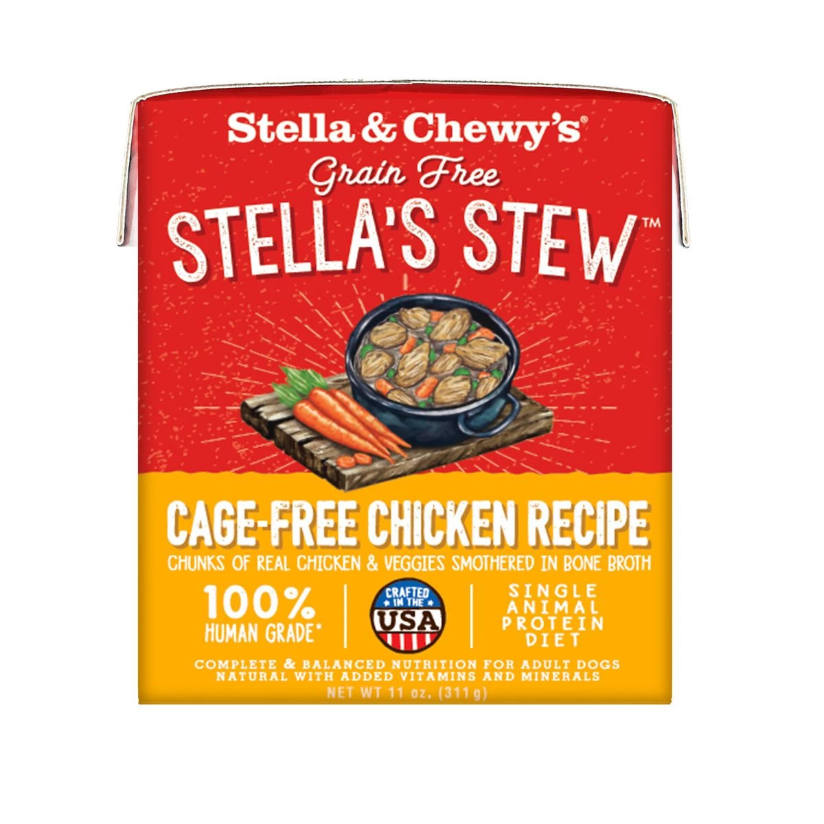 Stella & Chewy's Stew - Cage Free Chicken Recipe, SS-C-11, 11 OZ Box 1 Stella & Chewy's Stew - Cage Free Chicken Recipe, SS-C-11, 11 OZ Box