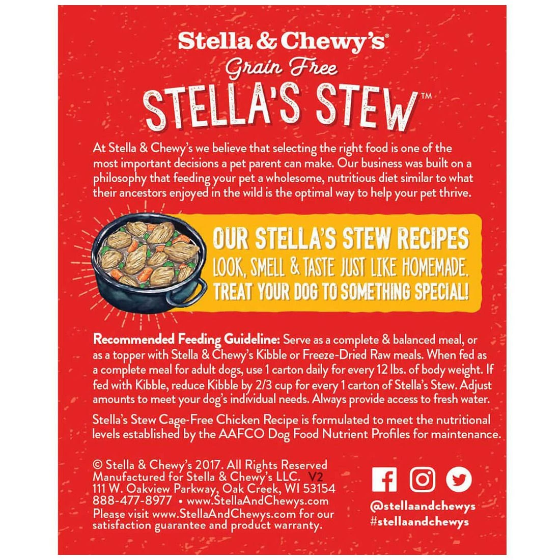 Stella & Chewy's Stew - Cage Free Chicken Recipe, SS-C-11, 11 OZ Box 3 Stella & Chewy's Stew - Cage Free Chicken Recipe, SS-C-11, 11 OZ Box - Image 3