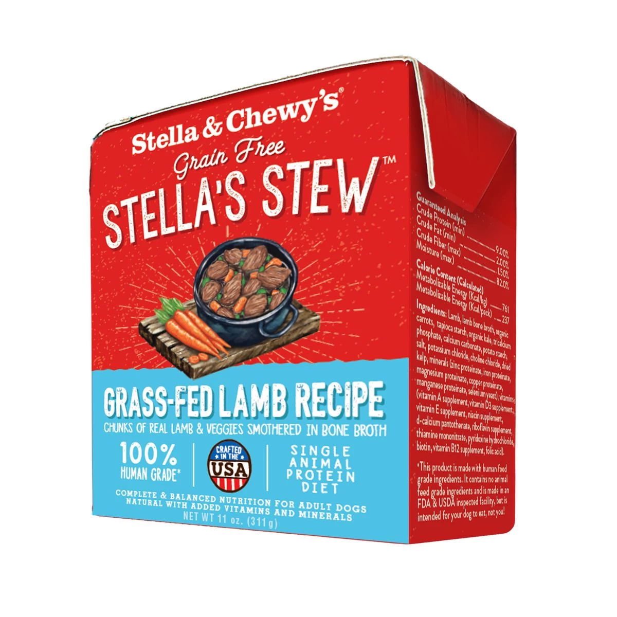 Stella & Chewy's Stew - Grass Fed Lamb Recipe, SS-L-11, 11 OZ Box 2 Stella & Chewy's Stew - Grass Fed Lamb Recipe, SS-L-11, 11 OZ Box - Image 2