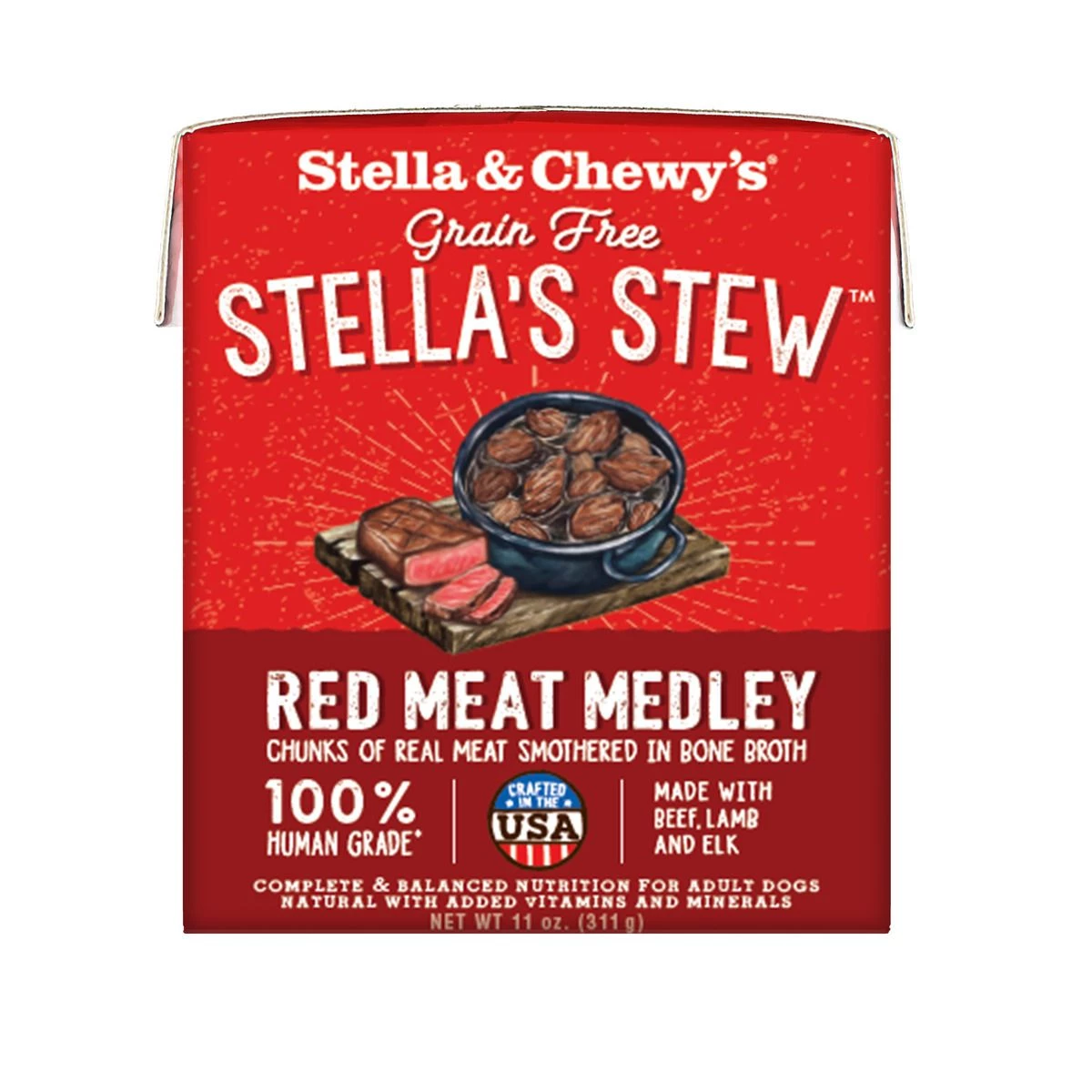 Stella & Chewy's Stew - Red Meat Medley, SS-RMM-11, 11 OZ Box 1 Stella & Chewy's Stew - Red Meat Medley, SS-RMM-11, 11 OZ Box