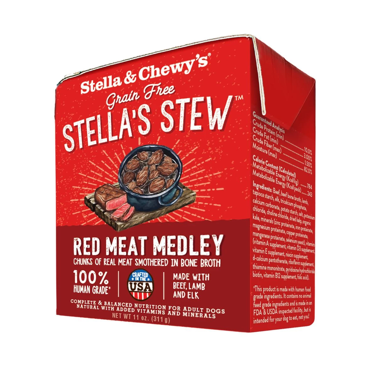 Stella & Chewy's Stew - Red Meat Medley, SS-RMM-11, 11 OZ Box 2 Stella & Chewy's Stew - Red Meat Medley, SS-RMM-11, 11 OZ Box - Image 2