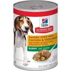 Hill's Science Diet Puppy Canned Dog Food, Savory Stew with Chicken & Vegetables, 1428, 12.8 OZ Can
