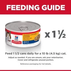 Hill's Science Diet Adult 7+ Canned Cat Food, Tender Chicken Dinner, 1776, 5.5 OZ Can -Pets Sales Store sftp a s assets20211027000000017