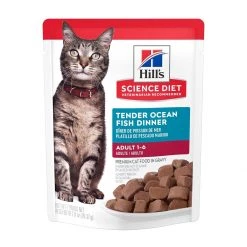 Hill's Science Diet Adult 1-6 Cat Food, Ocean Fish, 604979, 2.8 OZ Bag