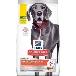 Hill's Science Diet Adult 1-5 Perfect Digestion Large Breed Chicken, Brown Rice & Whole Oats Recipe Dry Dog Food, 605819, 22 LB Bag