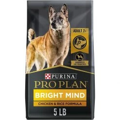 Pro Plan Dog Food Chicken & Rice - Bright Mind, 5 LB Bag