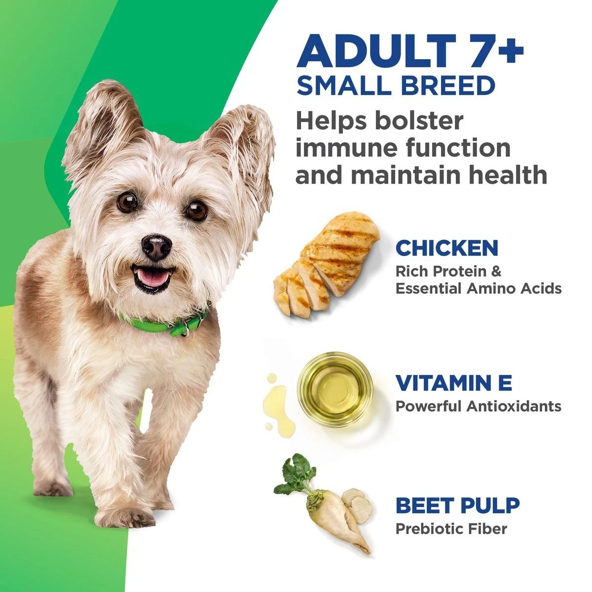 Hill's Bioactive Recipe Adult 7+ Small Breed Thrive + Vigor Chicken & Brown Rice Dry Dog Food, 603749, 3.5 LB Bag 4 Hill's Bioactive Recipe Adult 7+ Small Breed Thrive + Vigor Chicken & Brown Rice Dry Dog Food, 603749, 3.5 LB Bag - Image 4