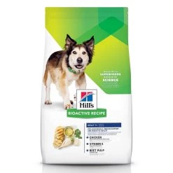 Hill's Bioactive Recipe Adult 7+ Thrive + Vigor Chicken & Brown Rice Dry Dog Food, 603754, 21.5 LB Bag