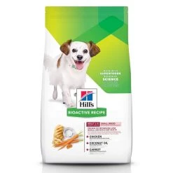 Hill's Bioactive Recipe Adult 1-6 Small Breed Fit + Radiant Chicken & Barley Dry Dog Food, 11 lb bag, 603760, 3.5 LB Bag