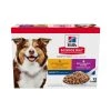 Hill's Science Diet Adult 7+ Canned Dog Food Variety Pack, Chicken & Beef, 12-Pack, 605140, 13 OZ Can