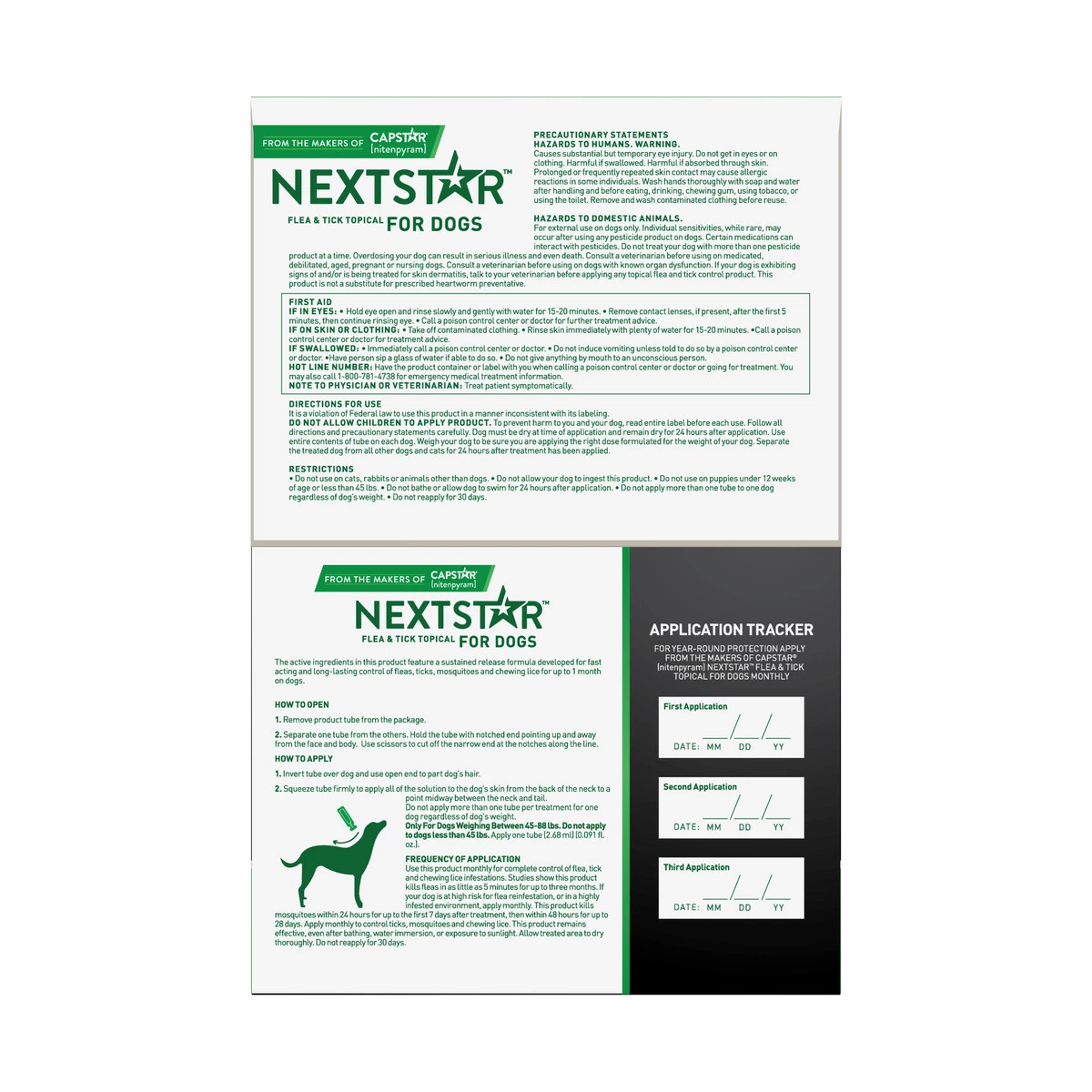 Nextstar Flea & Tick SO Dog 45-88 LB, 3-Count, 60103 3 Nextstar Flea & Tick SO Dog 45-88 LB, 3-Count, 60103 - Image 3