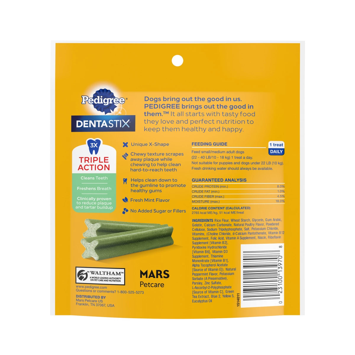 Dentastix Fresh Flavor Dental Bones for Small / Medium Dogs, 9-Count, 474-438-15 2 Dentastix Fresh Flavor Dental Bones for Small / Medium Dogs, 9-Count, 474-438-15 - Image 2