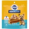 Dentastix Dog Dental Treats Original Flavor Dental Bones for Toy / Small Dogs, 24-Count, 474-439-15