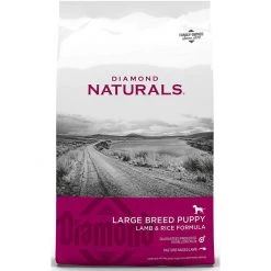Diamond Naturals Large Breed Puppy - Lamb & Rice Formula, 22076, 40 LB Bag