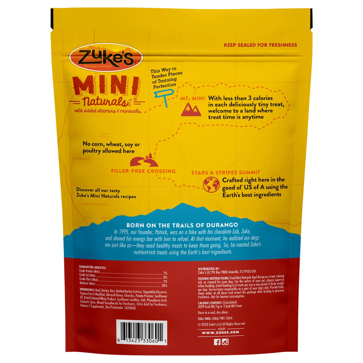 Zukes Mini Naturals Dog Training Treats Beef Recipe, Soft Dog Treats, 3330601, 16 OZ Pouch 2 Zukes Mini Naturals Dog Training Treats Beef Recipe, Soft Dog Treats, 3330601, 16 OZ Pouch - Image 2