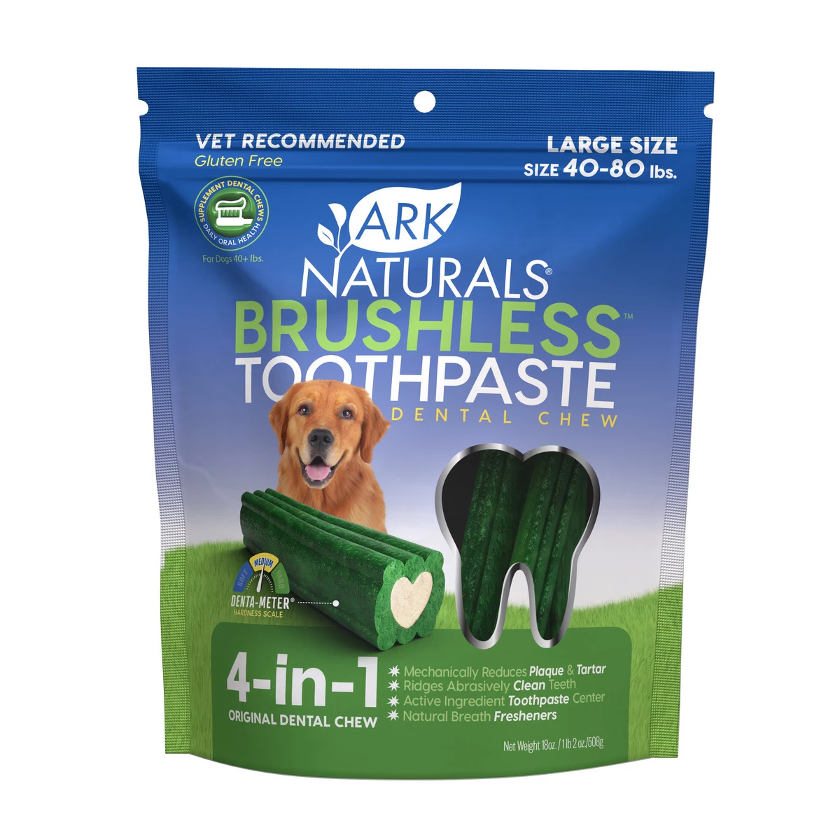 Ark Naturals Brushless Toothpaste Large Size Dog, 40003, 18 OZ Bag 1 Ark Naturals Brushless Toothpaste Large Size Dog, 40003, 18 OZ Bag
