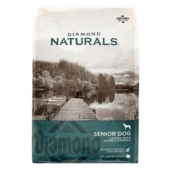 Diamond Naturals Senior Dog Chicken, Egg & Oatmeal Formula, 22032, 18 LB Bag